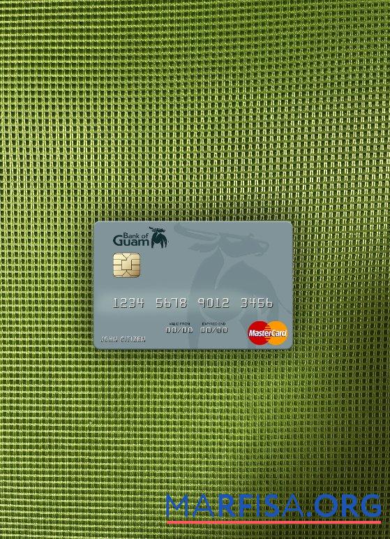 Blank Palau Bank of Guam mastercard photolook front real example